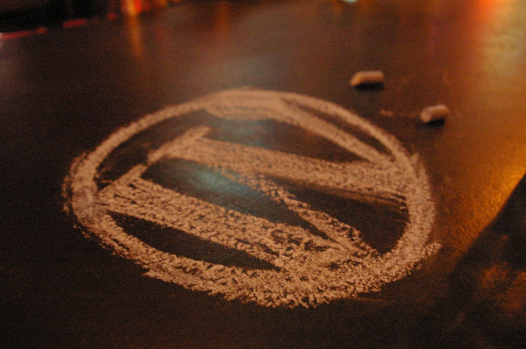 WordPress Logo In Chalk